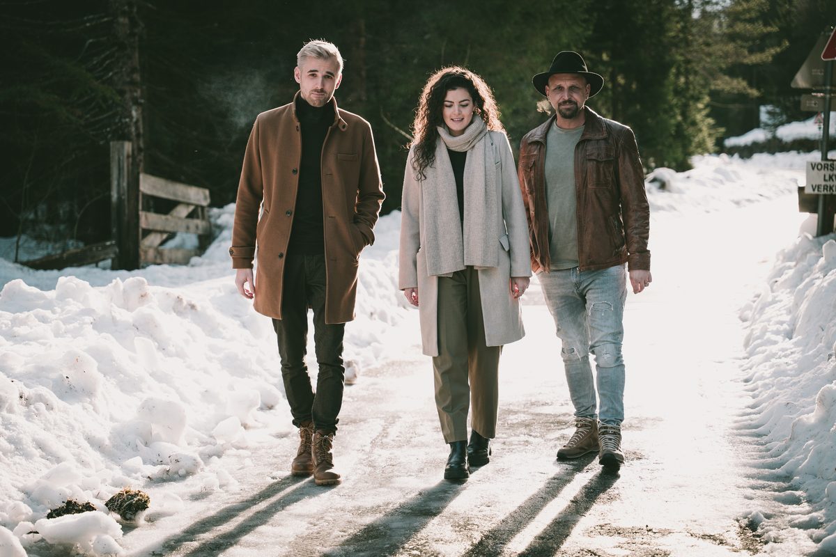 Christof Kammerlander, Celina Perl und Elias Walch